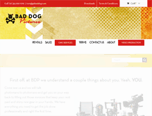 Tablet Screenshot of gobaddog.com